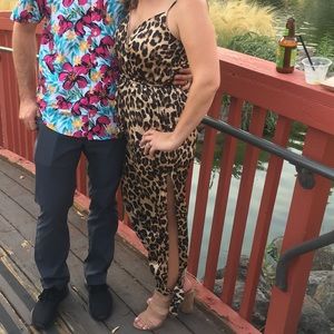 Cheetah pantsuit